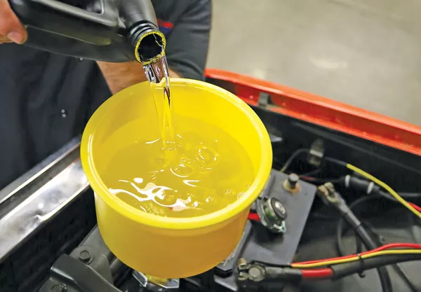 Putting water using a Funnel