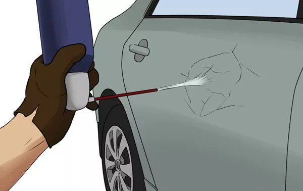 Using compressed air with a hairdryer