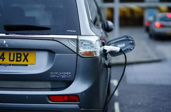 Having contact on the high voltage systems of a hybrid car can cause a serious injury to a person hybrid car is charging