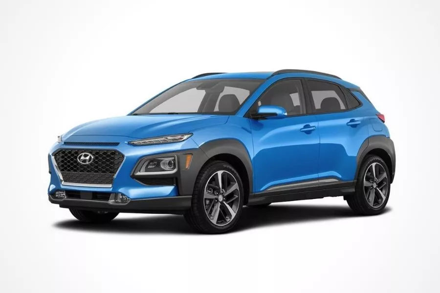Hyundai Kona Blue Lagoon Hyundai Kona in Blue Lagoon color