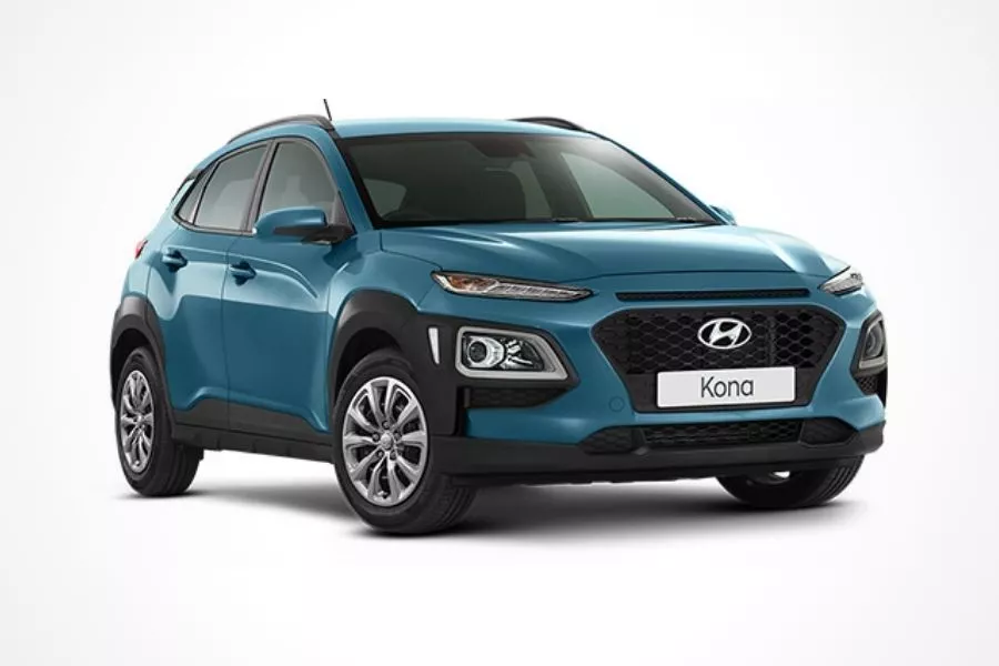 Hyundai Kona Ceramic Blue Hyundai Kona in Ceramic Blue color