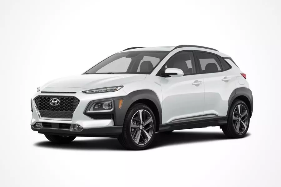 Hyundai Kona White Chalk Hyundai Kona in White Chalk color