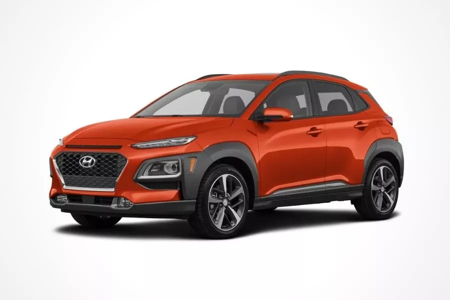 Hyundai Kona Tangerine Comet Hyundai Kona in Tangerine Comet color