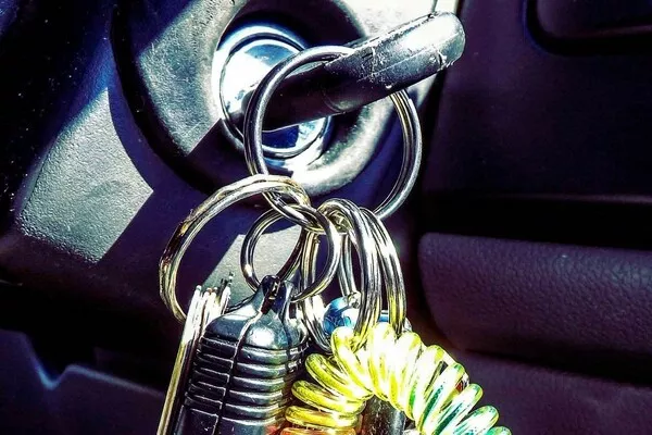 You will need to check if there is still power available to the accessories, even if the key is in off position Car key ignition