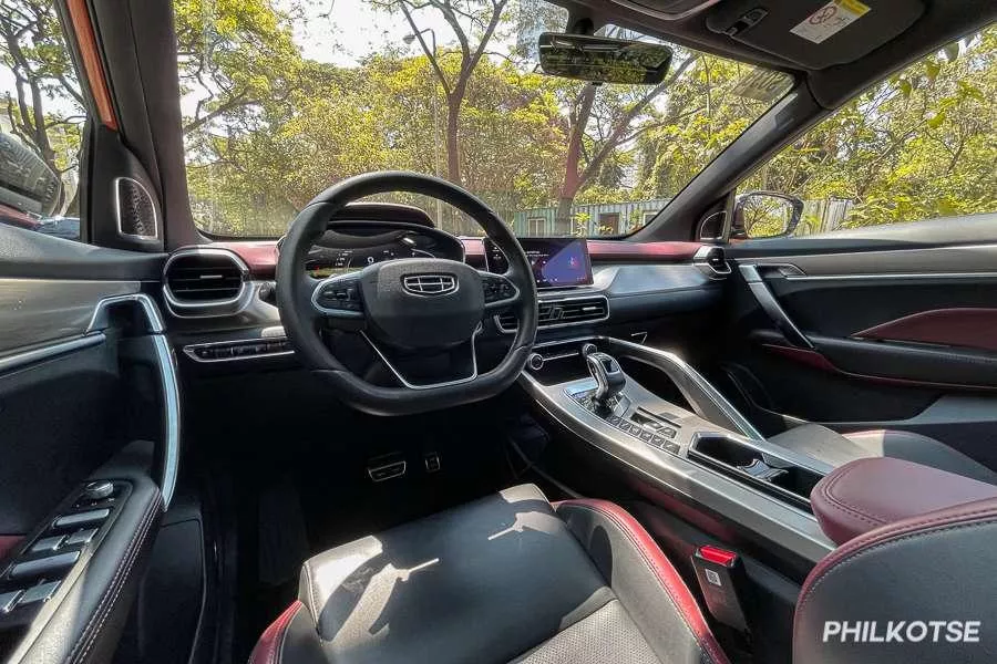A picture of the Geely Coolray Sport's interior