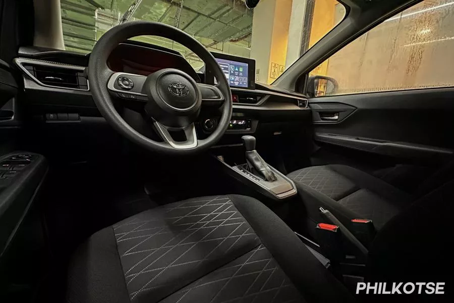 Toyota Wigo G variant front cabin