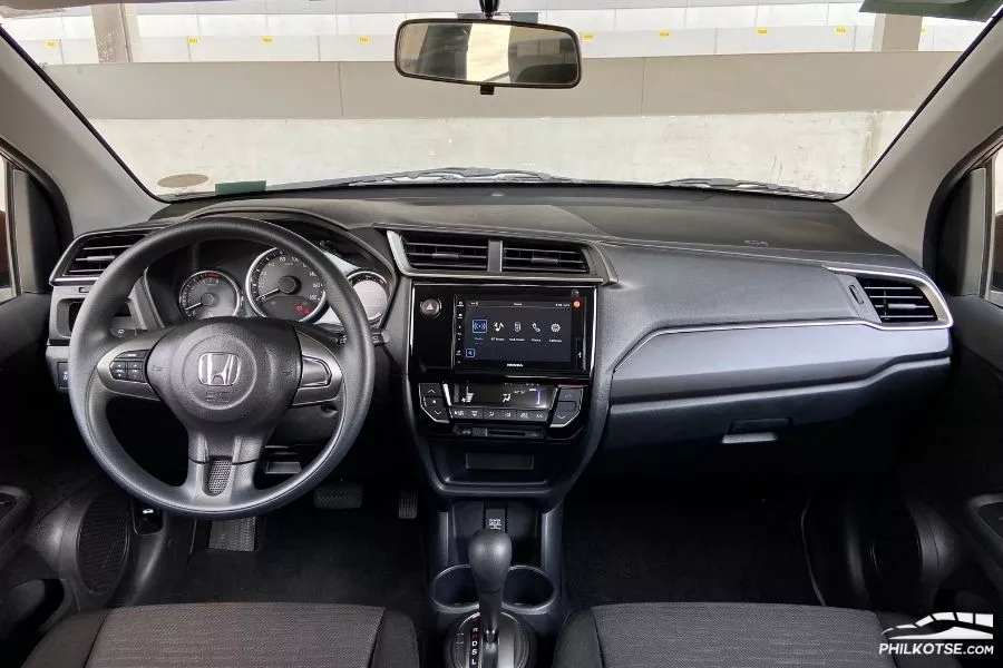 The Honda BR-V's cockpit Inside the Honda BR-V