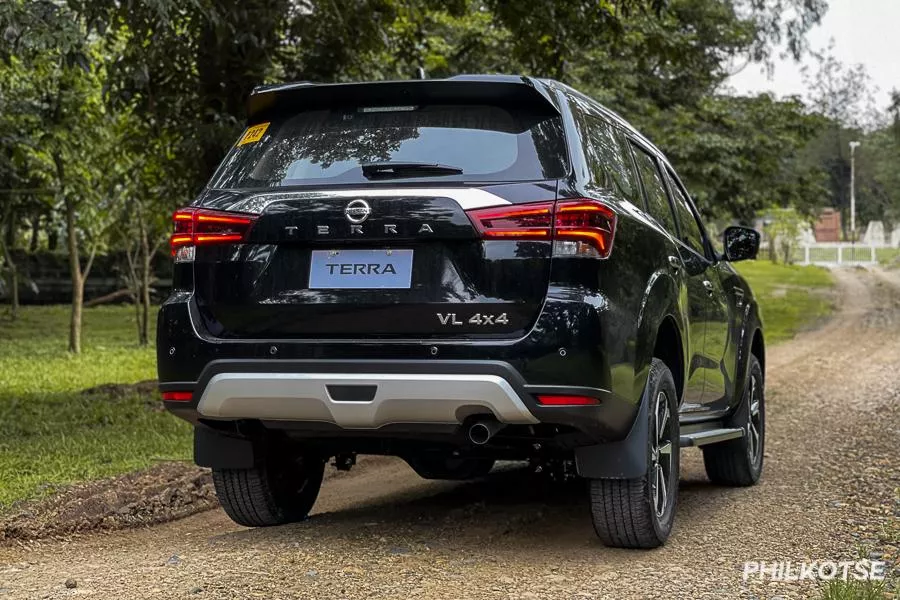The 2022 model offers Nissan Intelligent Mobility 2022 Nissan Terra facelift rear view