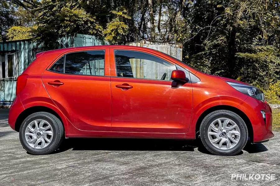 A picture of the Kia Picanto's side