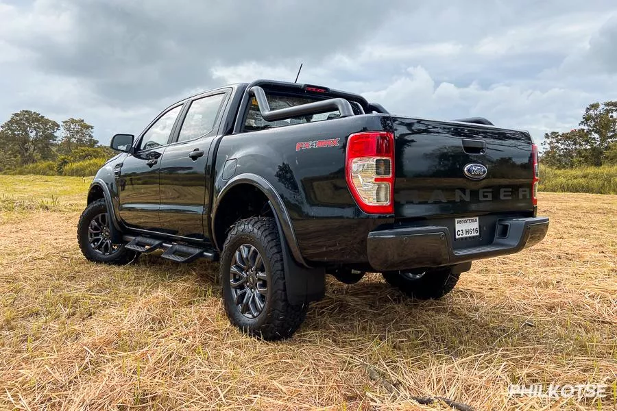 One of the best-selling pickup cars in the Philippines Ford Ranger rear view