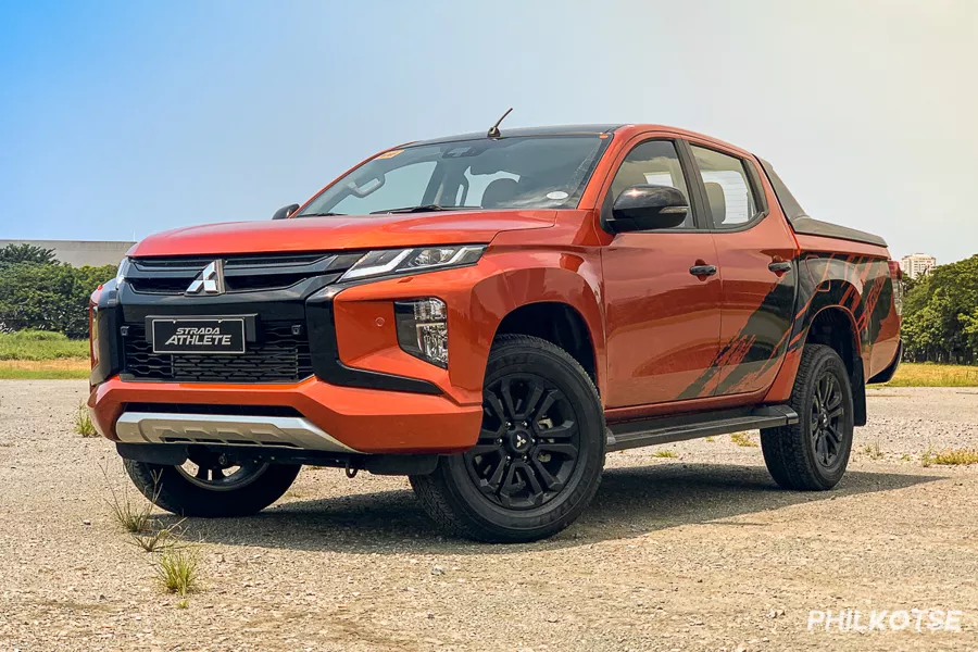 Best pickup truck in the Philippines for 2022: Mitsubishi Strada A picture of the Mitsubishi Strada Athlete parked in the middle of a field