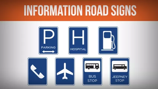 Information road signs are signs that provide important information for the drivers Information road signs