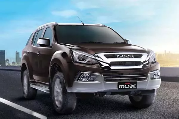 You can inquire for an mu-X through video call on its official website An mu-X driving down the road