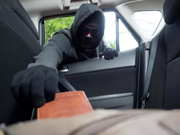 steal purse inside car