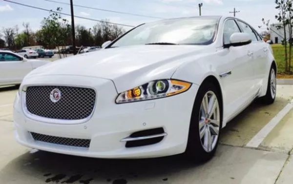 angular front of the Jaguar XLJ