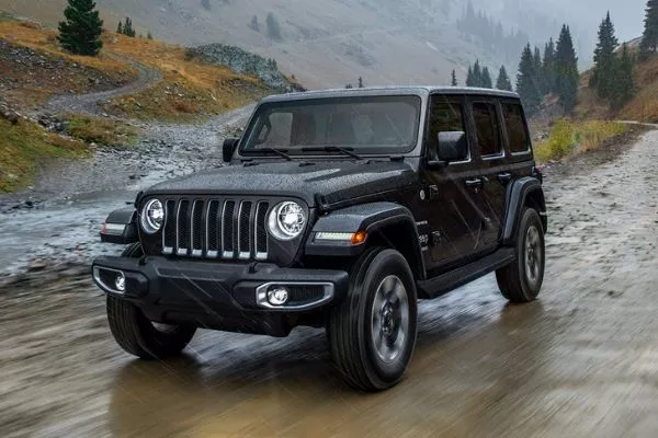 A picture of the Jeep Wrangler in the wilderness