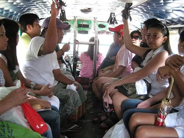 Unusual jeepney passengers