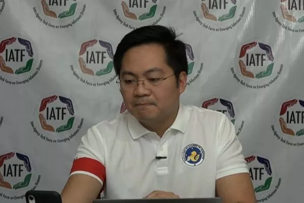 Sec. Nograles announced it himself through a virtual presenter on April 2, 2020 A picture of Karlo Nograles