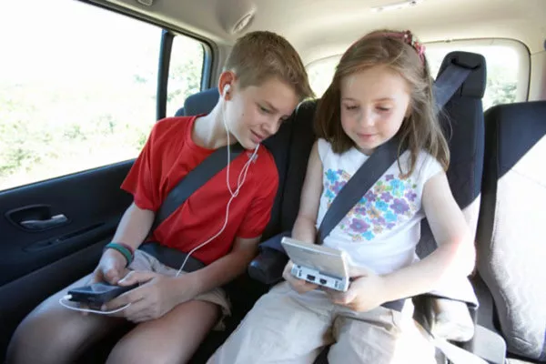 Kids using gadgets