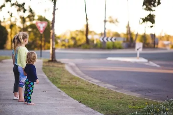 Kids in the road side