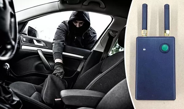The device that theft uses to jam the locked vehicles Device that jams the locked vehicles