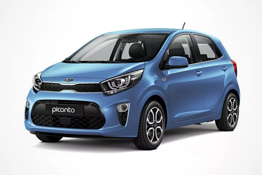 Kia Picanto in Alice Blue color