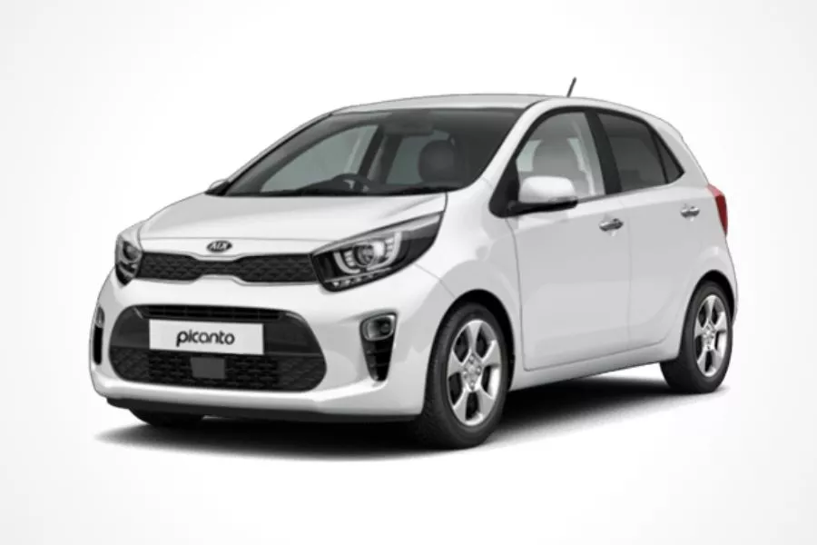 Kia Picanto in Clear White color