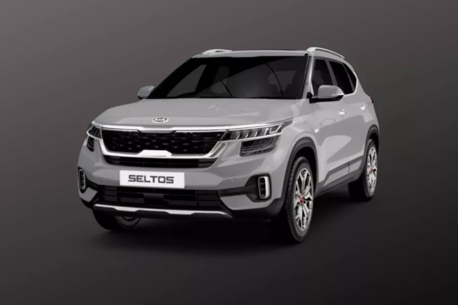Kia Seltos in Iron Grey color