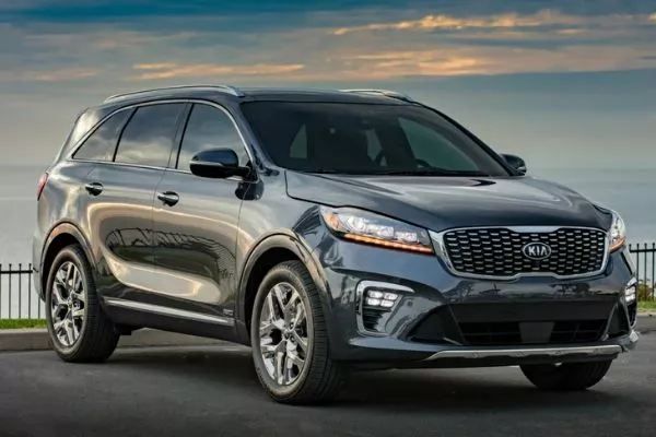 Kia Sorento on the road