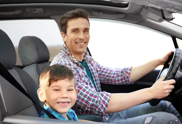 Car with car seat in front best sale