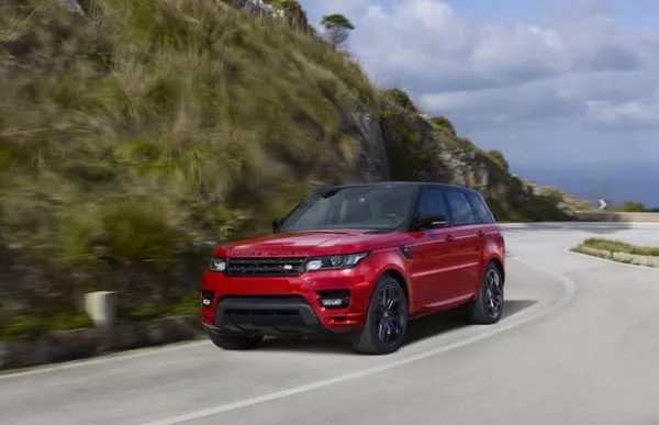 land rover range rover sport on the road