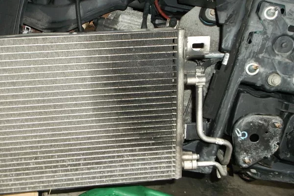 A noticeable leak in AC condenser