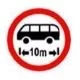 No entry for vehicles with more than 110 meter in length