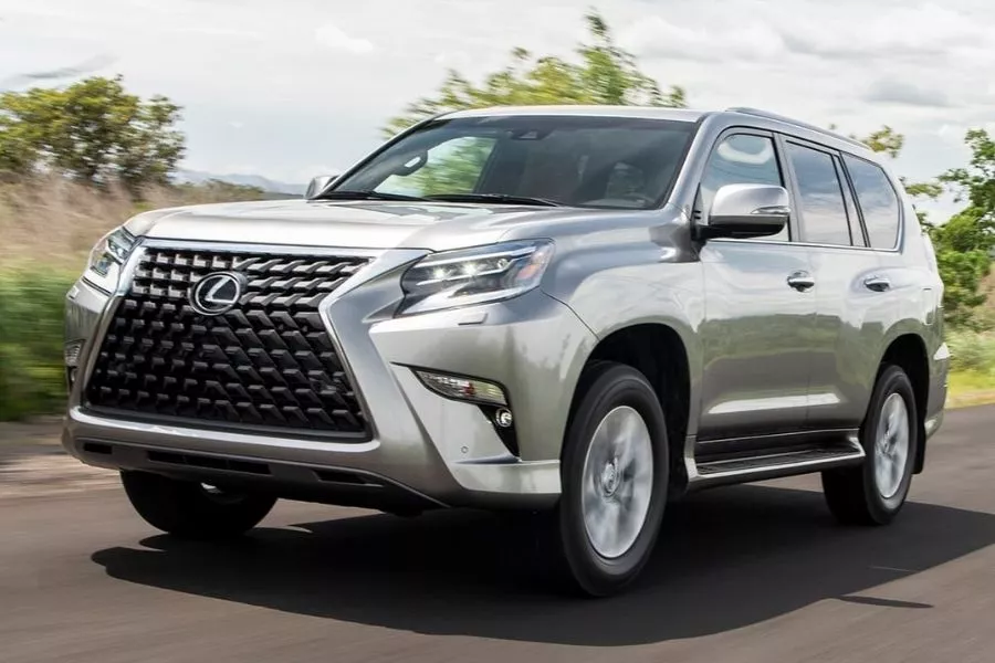 Its a luxury SUV that can go anywhere you want A picture of the Lexus GX on the road