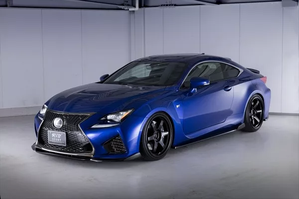 lexus rc f on the road