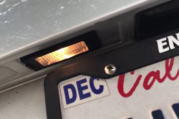 there will come a time when the license plate light will start to flicker Failing license plate light