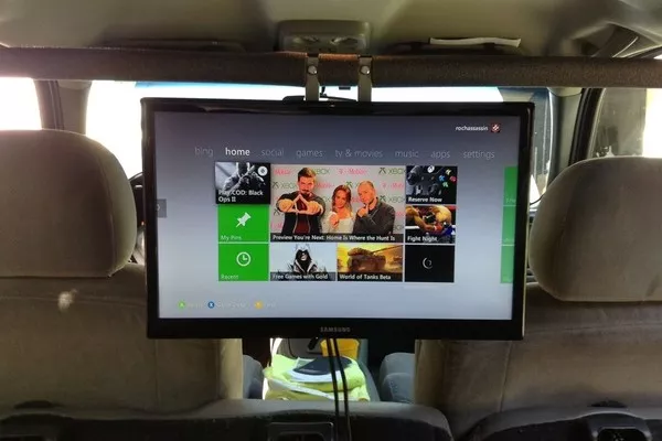 TV inside the car