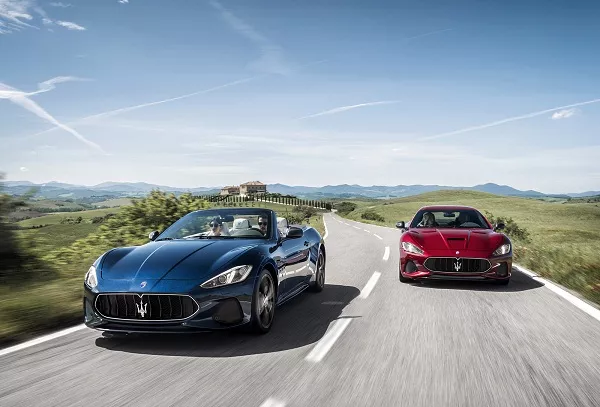 Maserati cars on the Road