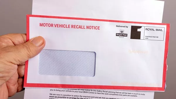 Mail recalling cars