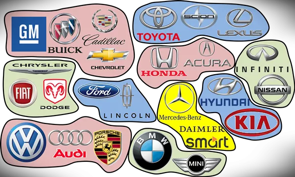 Major car brands