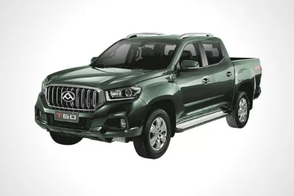 How far will the T60 make in the local pickup truck segment? A Maxus T60 with white background
