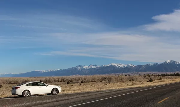 mazda 6 sedan on the road