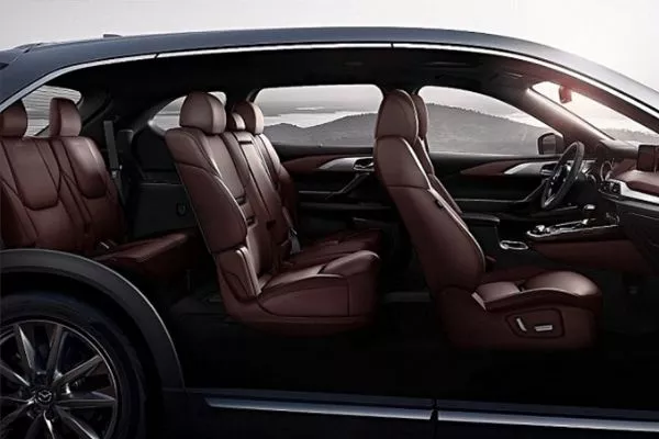 A picture of the CX-9's interior.