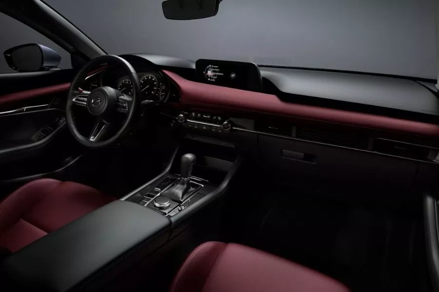 A picture of the interior of the Mazda3