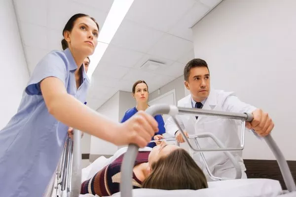 Nurses and doctor in the hospital