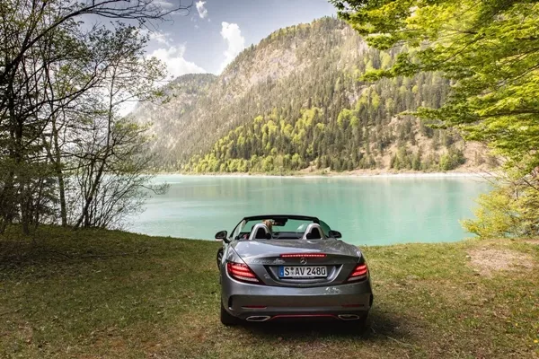 mercedes by the lake