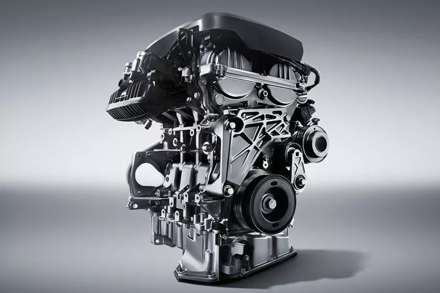 A picture of the MG ZS' engine