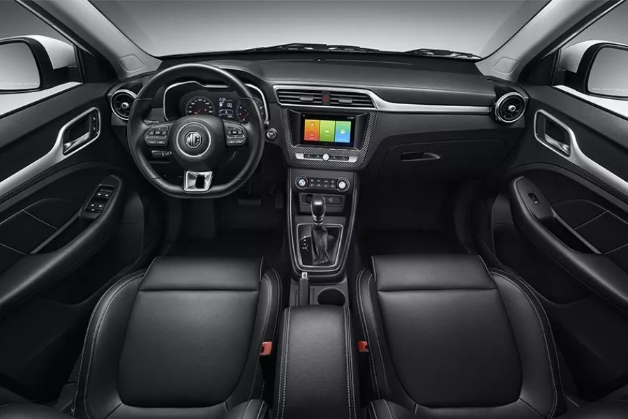 A picture of the interior of the MG ZS Alpha AT