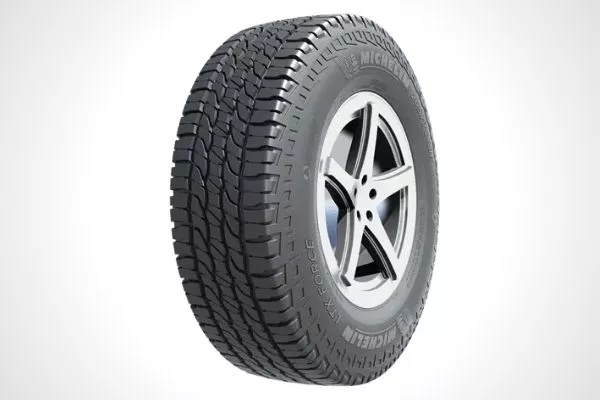 A Michelin all-terrain tire