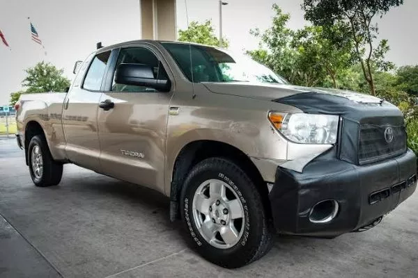 A picture of the famous million mile Toyota Tundra